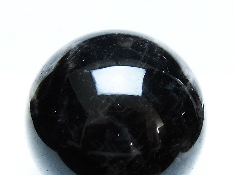 1.4Kg モリオン 純天然 黒水晶 丸玉 100mm [t572-11285] 2枚目