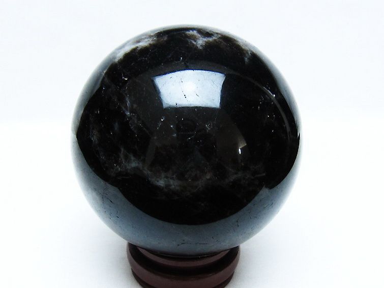 1.4Kg モリオン 純天然 黒水晶 丸玉 100mm [t572-11285] 3枚目