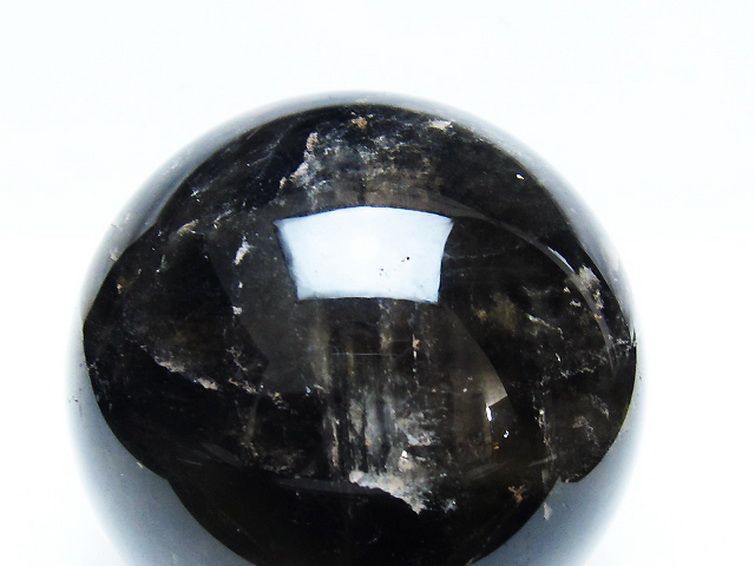 1.3Kg モリオン 純天然 黒水晶 丸玉 97mm [t572-11290] 2枚目