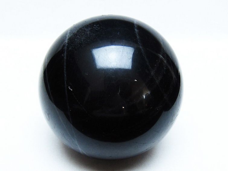 1.1Kg モリオン 純天然 黒水晶 丸玉 91mm [t572-11294] 1枚目