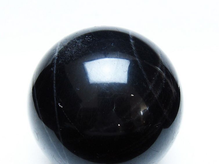 1.1Kg モリオン 純天然 黒水晶 丸玉 91mm [t572-11294] 2枚目