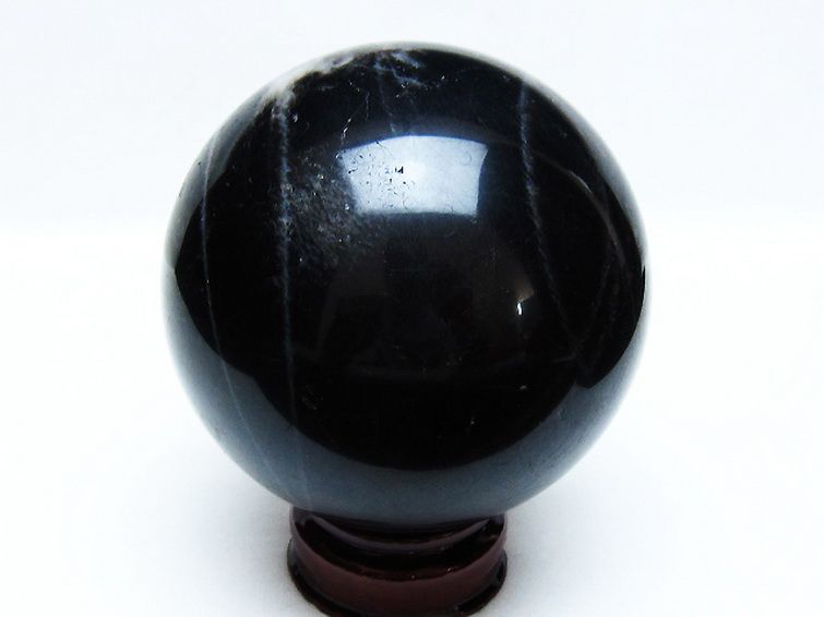 1.1Kg モリオン 純天然 黒水晶 丸玉 91mm [t572-11294] 3枚目