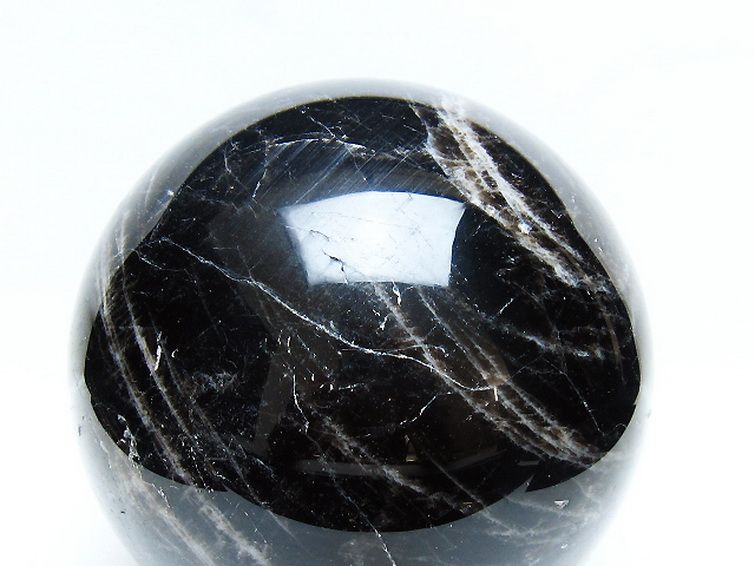 3.5Kg モリオン 純天然 黒水晶 丸玉 140mm [t572-11342] 2枚目