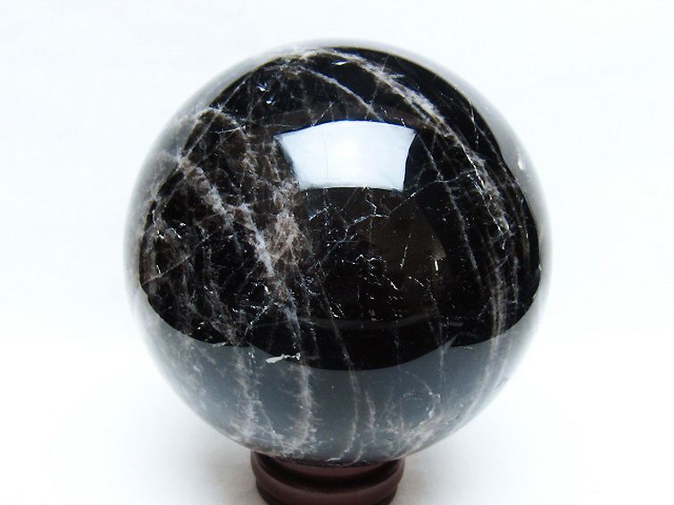3.5Kg モリオン 純天然 黒水晶 丸玉 140mm [t572-11342] 3枚目