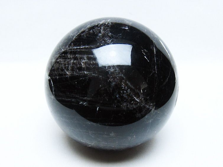 2Kg モリオン 純天然 黒水晶 丸玉 117mm [t572-11353] 1枚目