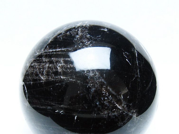 2Kg モリオン 純天然 黒水晶 丸玉 117mm [t572-11353] 2枚目