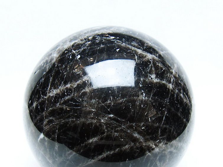 1.8Kg モリオン 純天然 黒水晶 丸玉 113mm [t572-11361] 2枚目