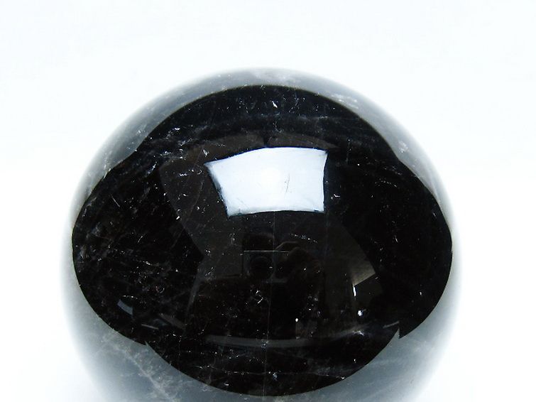1.4Kg モリオン 純天然 黒水晶 丸玉 100mm [t572-11374] 2枚目