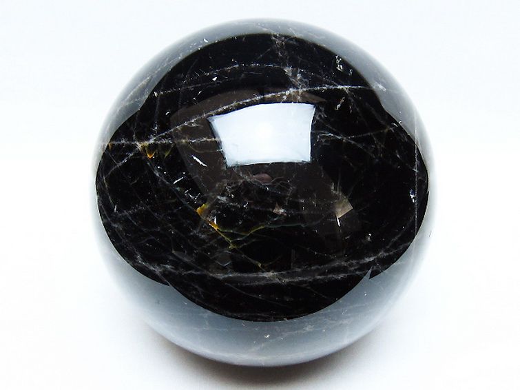 4.7Kg モリオン 純天然 黒水晶 丸玉 155mm [t572-11378] 1枚目