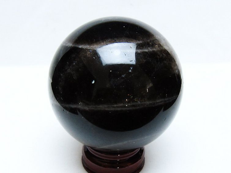 モリオン 純天然 黒水晶 丸玉 89mm [t572-11505] 3枚目