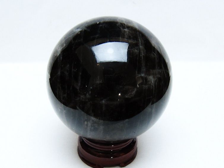 モリオン 純天然 黒水晶 丸玉 87mm [t572-11508] 3枚目