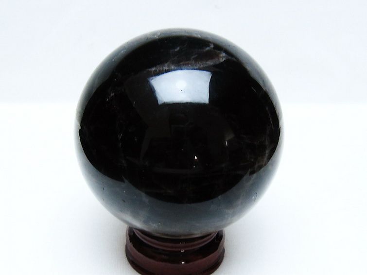 モリオン 純天然 黒水晶 丸玉 87mm [t572-11509] 3枚目