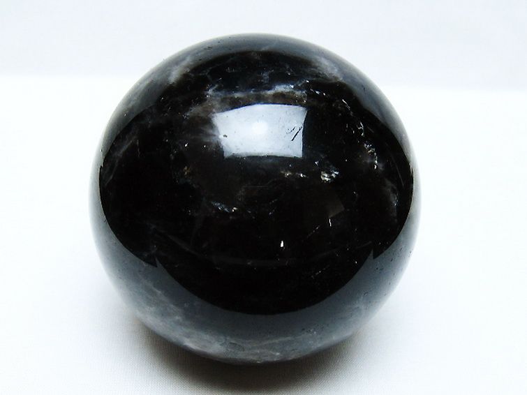 モリオン 純天然 黒水晶 丸玉 89mm [t572-11513] 1枚目