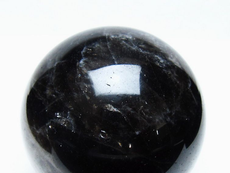 モリオン 純天然 黒水晶 丸玉 81mm [t572-11518] 2枚目