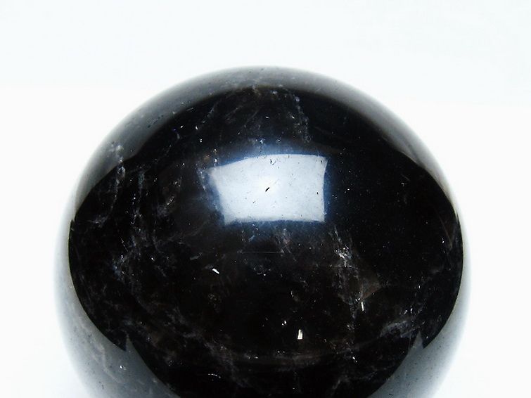 モリオン 純天然 黒水晶 丸玉 83mm [t572-11525] 2枚目