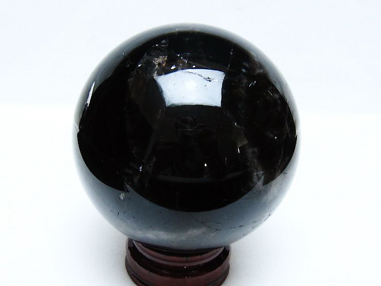 1Kg モリオン 純天然 黒水晶 丸玉 89mm [t572-11533] 3枚目