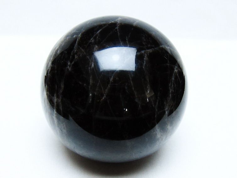 1.1Kg モリオン 純天然 黒水晶 丸玉 91mm [t572-11537] 1枚目