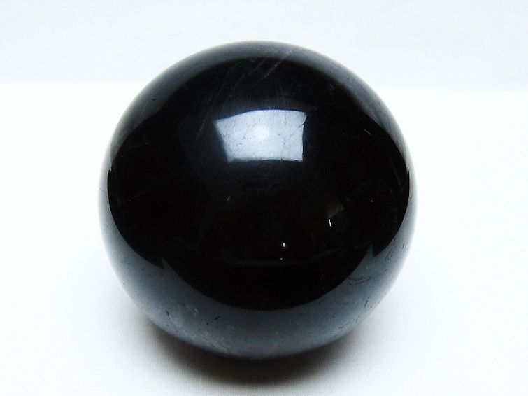 1.1Kg モリオン 純天然 黒水晶 丸玉 92mm [t572-11543] 1枚目