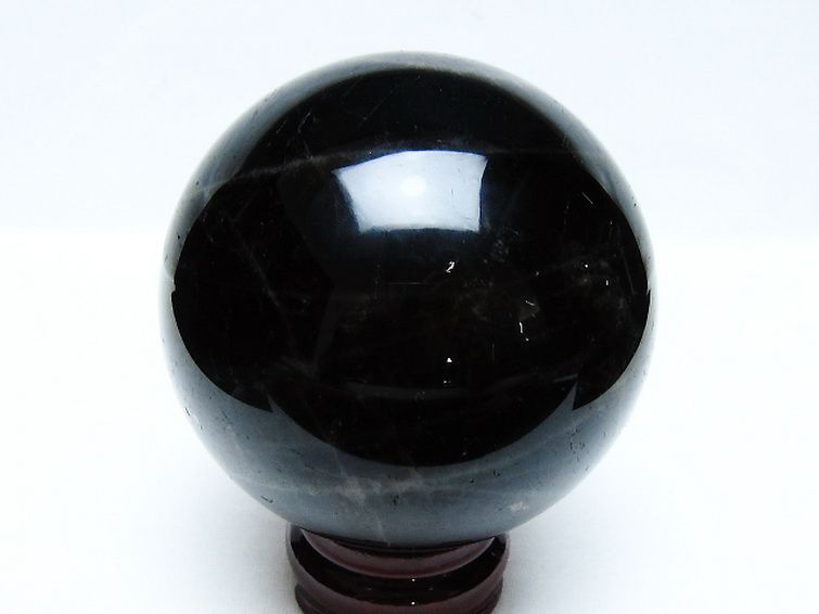 モリオン 純天然 黒水晶 丸玉 89mm [t572-11554] 3枚目