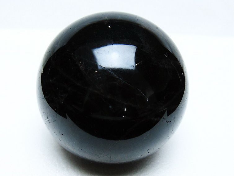 モリオン 純天然 黒水晶 丸玉 89mm [t572-11557] 1枚目