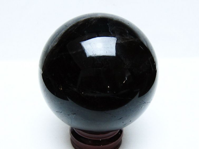 モリオン 純天然 黒水晶 丸玉 89mm [t572-11557] 3枚目