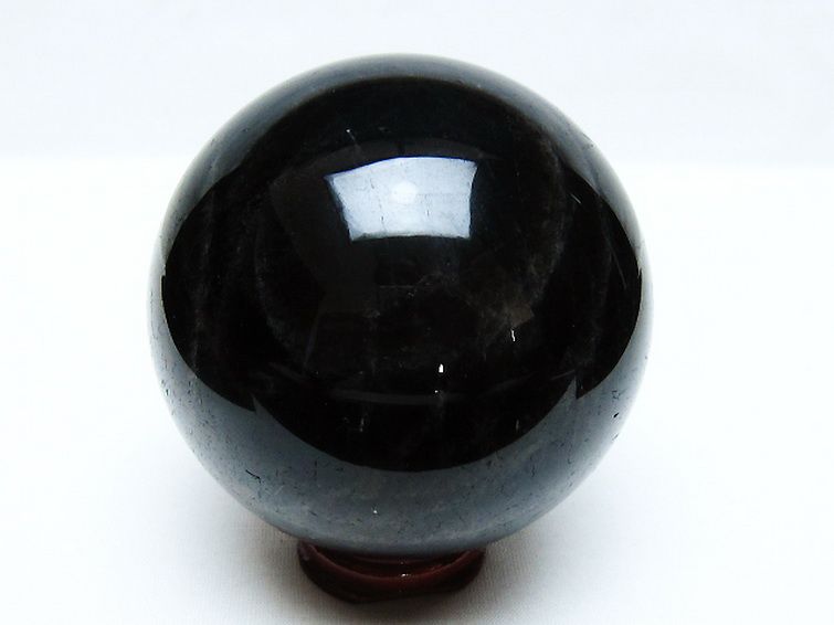 モリオン 純天然 黒水晶 丸玉 82mm [t572-11561] 3枚目