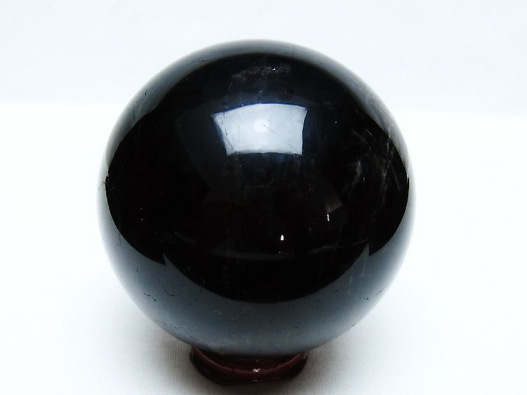 モリオン 純天然 黒水晶 丸玉 81mm [t572-11564] 3枚目