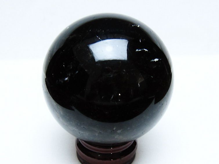 モリオン 純天然 黒水晶 丸玉 86mm [t572-11568] 3枚目