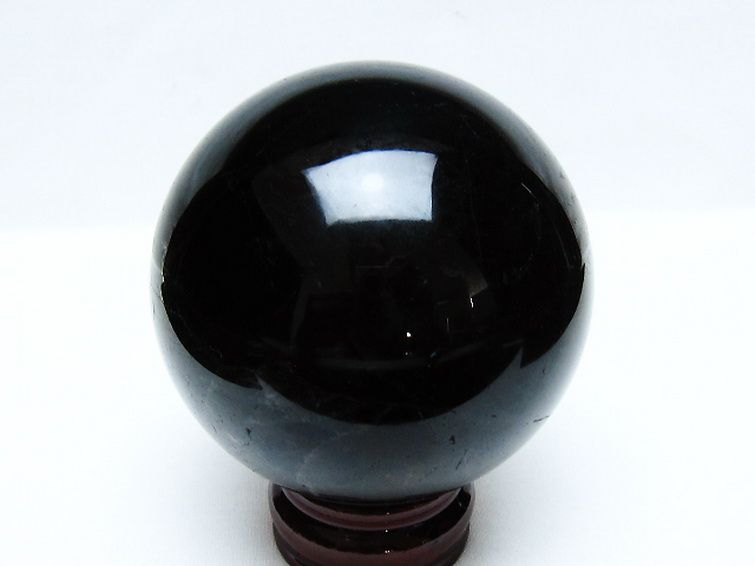 モリオン 純天然 黒水晶 丸玉 87mm [t572-11569] 3枚目