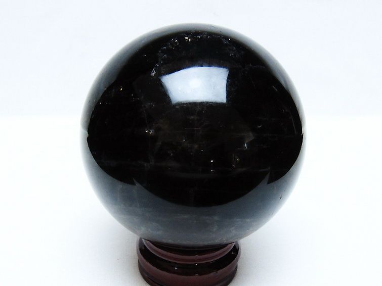 モリオン 純天然 黒水晶 丸玉 89mm [t572-11570] 3枚目