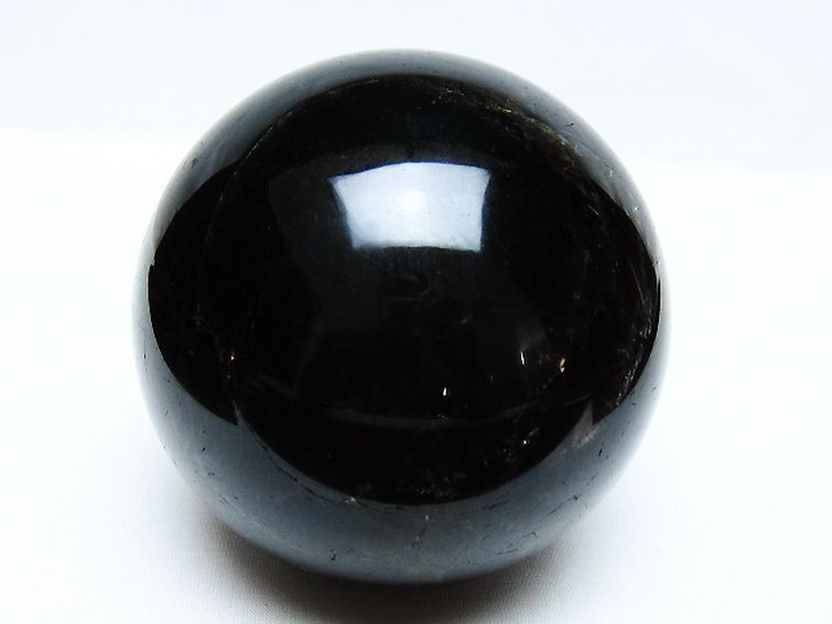 1.2Kg モリオン 純天然 黒水晶 丸玉 94mm [t572-11575] 1枚目