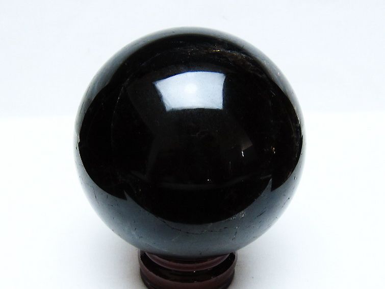 1.2Kg モリオン 純天然 黒水晶 丸玉 94mm [t572-11575] 3枚目