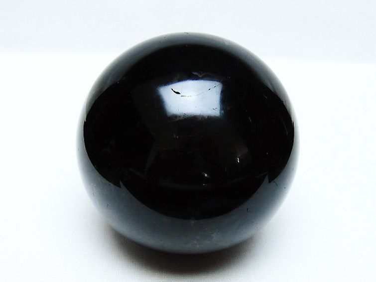 モリオン 純天然 黒水晶 丸玉 87mm [t572-11577] 1枚目