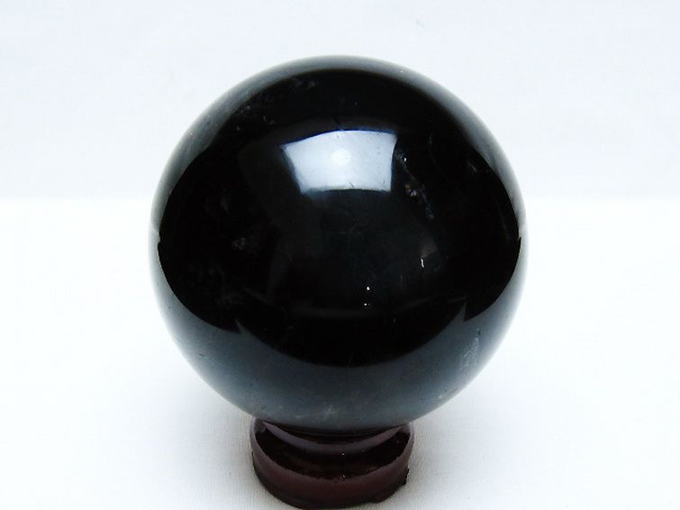 モリオン 純天然 黒水晶 丸玉 87mm [t572-11577] 3枚目