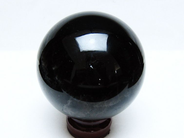 モリオン 純天然 黒水晶 丸玉 89mm [t572-11578] 3枚目