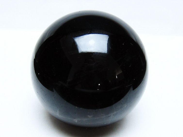 1.1Kg モリオン 純天然 黒水晶 丸玉 91mm [t572-11580] 1枚目