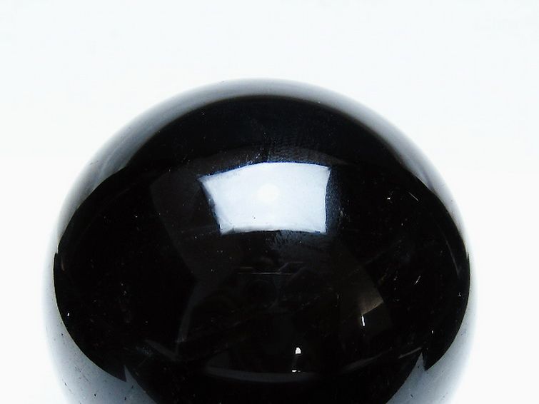 1.1Kg モリオン 純天然 黒水晶 丸玉 91mm [t572-11580] 2枚目