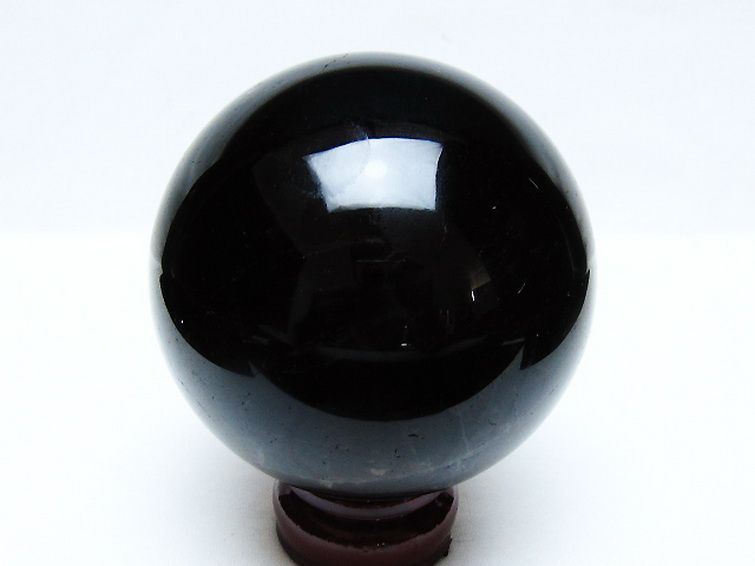 1.1Kg モリオン 純天然 黒水晶 丸玉 91mm [t572-11580] 3枚目