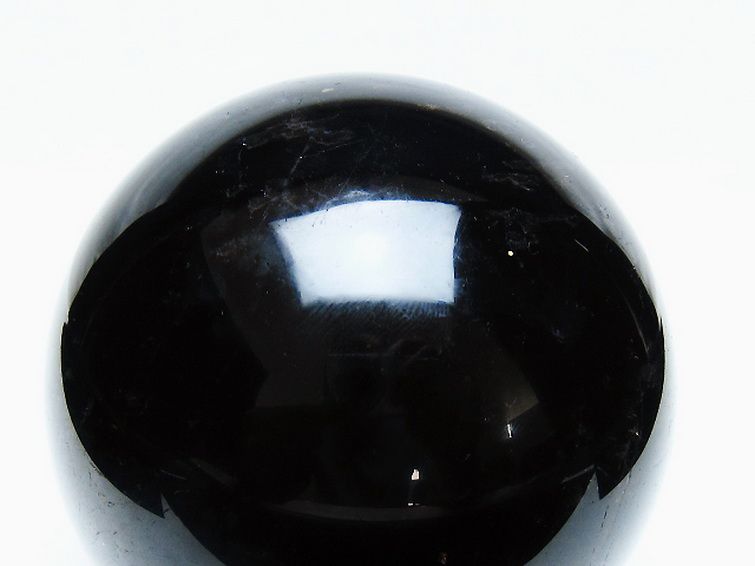 1.1Kg モリオン 純天然 黒水晶 丸玉 91mm [t572-11581] 2枚目