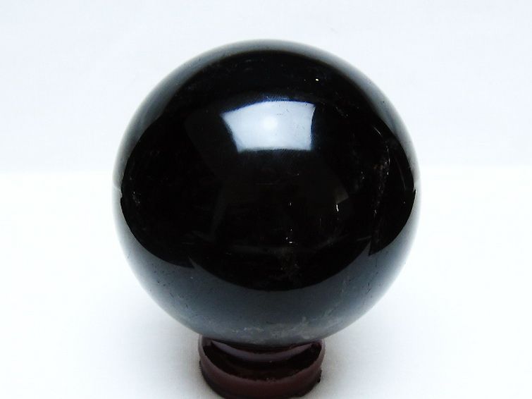 1.1Kg モリオン 純天然 黒水晶 丸玉 91mm [t572-11581] 3枚目