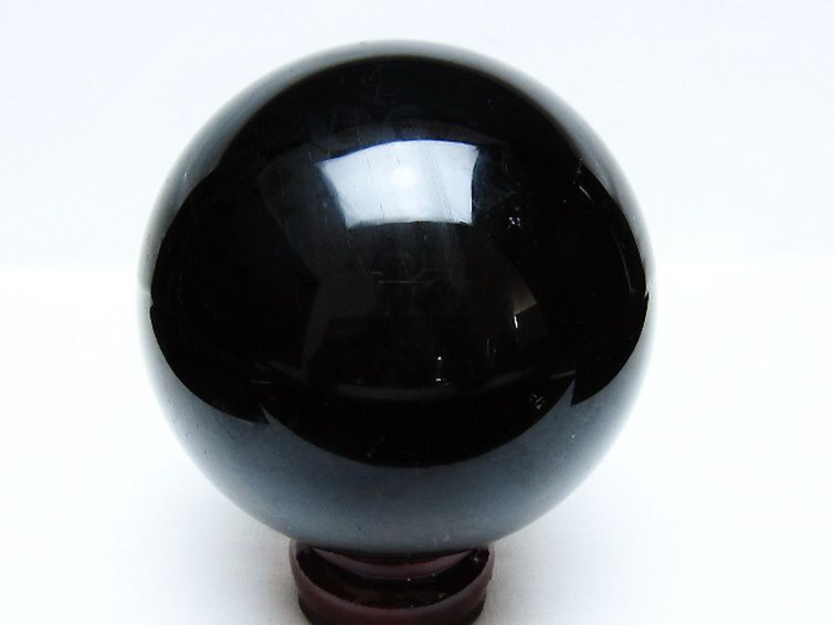 1.2Kg モリオン 純天然 黒水晶 丸玉 94mm [t572-11585] 3枚目