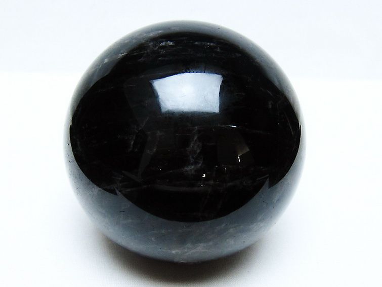 1.4Kg モリオン 純天然 黒水晶 丸玉 98mm [t572-11587] 1枚目