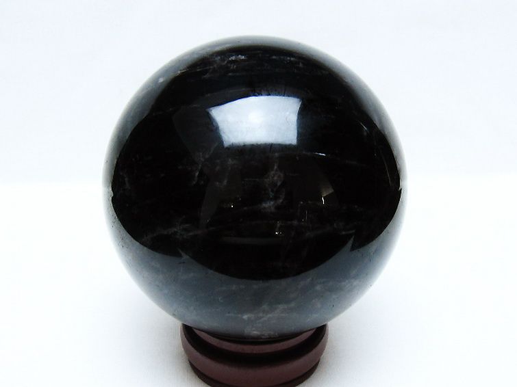 1.4Kg モリオン 純天然 黒水晶 丸玉 98mm [t572-11587] 3枚目