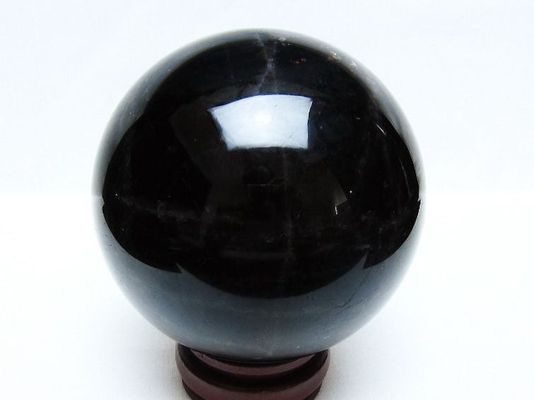 1.5Kg モリオン 純天然 黒水晶 丸玉 105mm [t572-11589] 3枚目