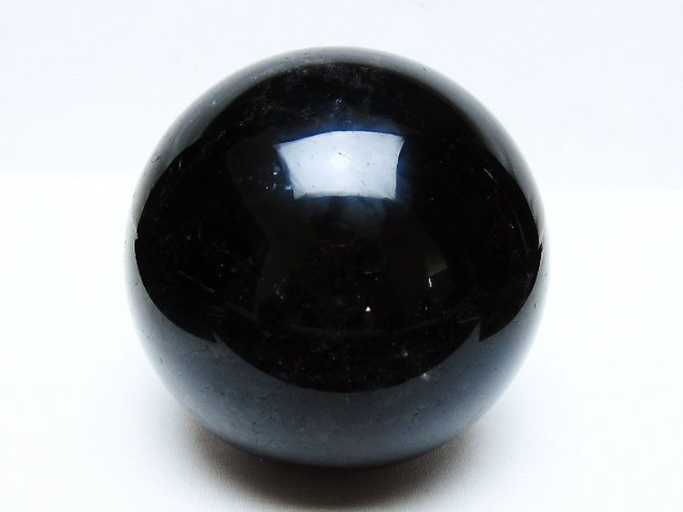 1.5Kg モリオン 純天然 黒水晶 丸玉 105mm [t572-11593] 1枚目