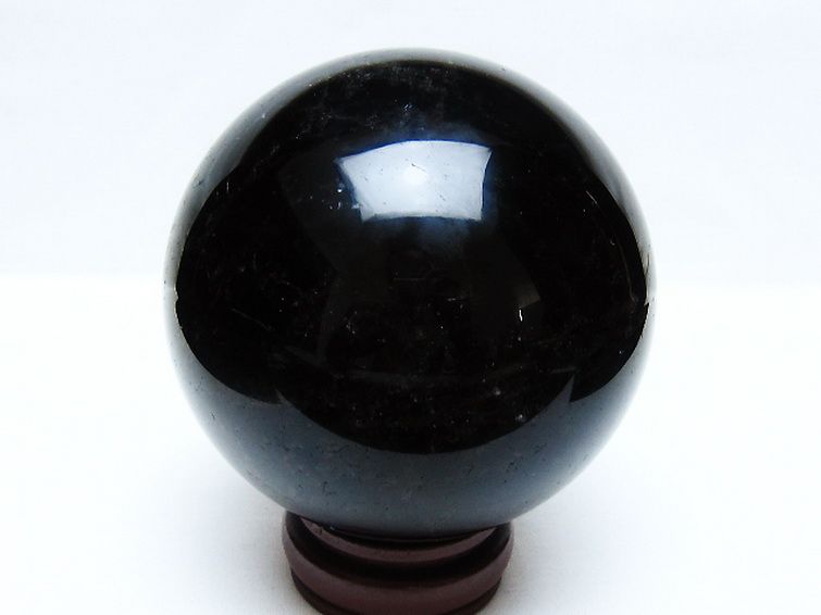 1.5Kg モリオン 純天然 黒水晶 丸玉 105mm [t572-11593] 3枚目