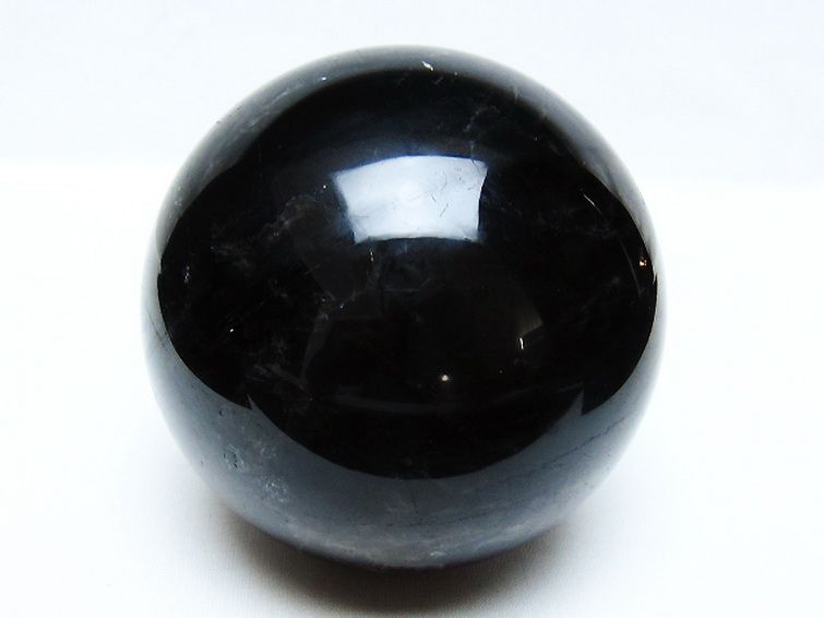 1.3Kg モリオン 純天然 黒水晶 丸玉 102mm [t572-11594] 1枚目