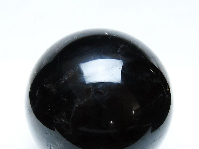 1.3Kg モリオン 純天然 黒水晶 丸玉 102mm [t572-11594] 2枚目