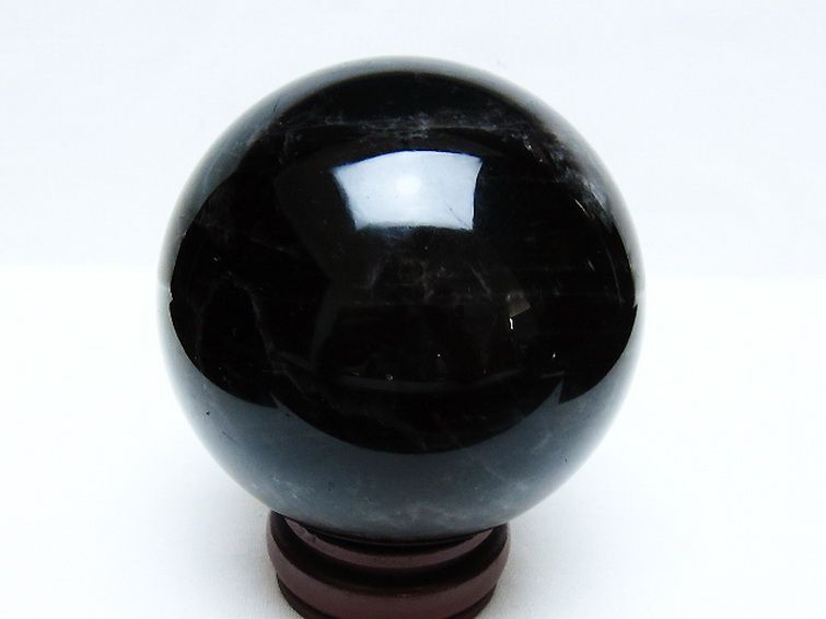 1.2Kg モリオン 純天然 黒水晶 丸玉 95mm [t572-11597] 3枚目