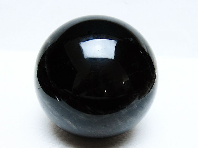 1.3Kg モリオン 純天然 黒水晶 丸玉 100mm [t572-11602] 1枚目
